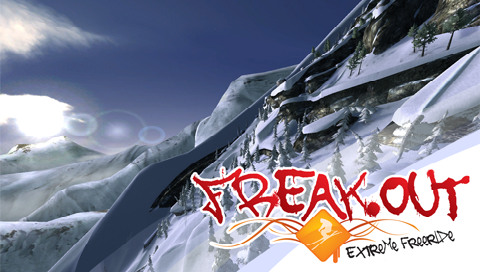 Freak Out: Extreme Freeride title screen for PSP